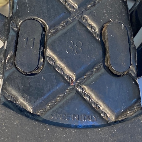 Chanel thong jelly sandals slides 38-8 Italy flip-flops flats mules slip-ons ins - Picture 8 of 8